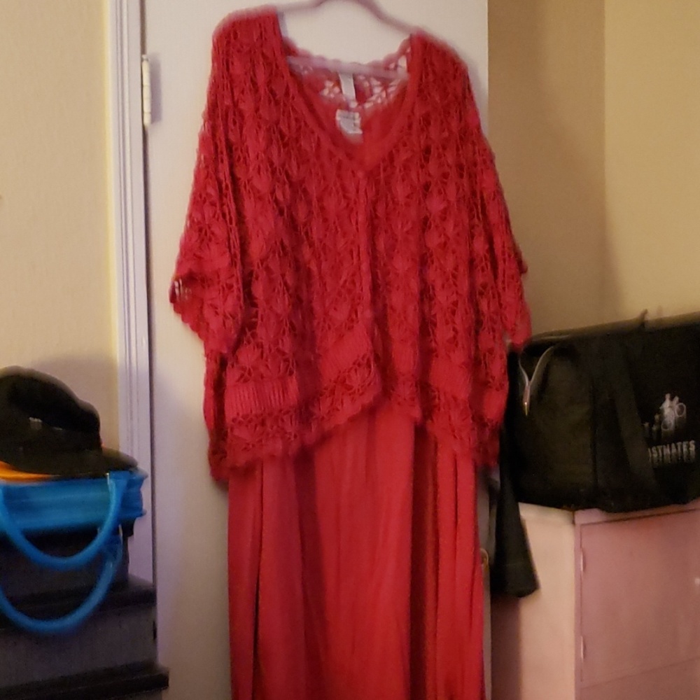 Dress with shrug